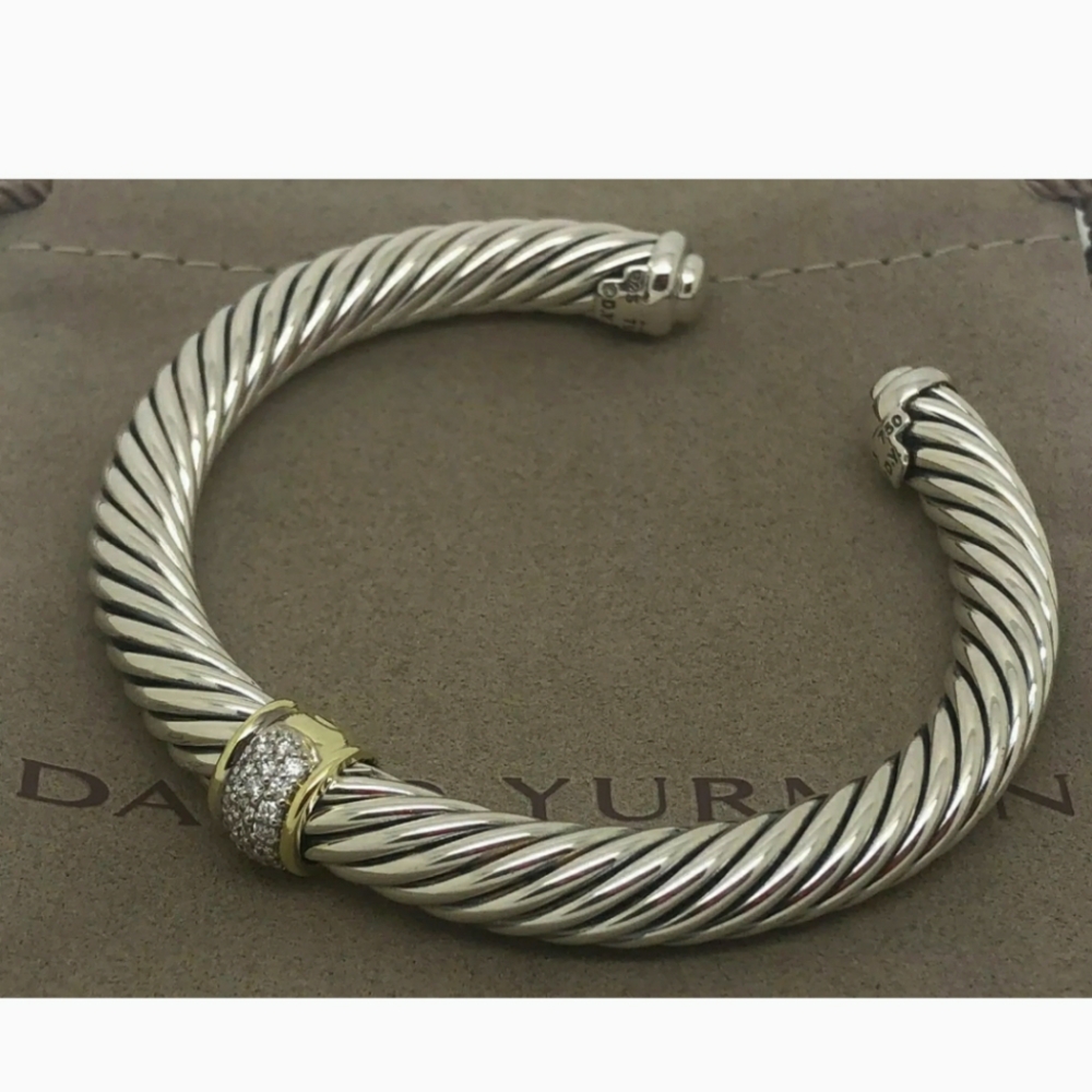 David Yurman Diamond Station Cuff